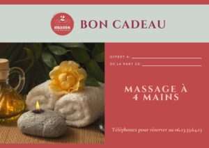 BON CADEAU MASSAGE À 4 MAINS